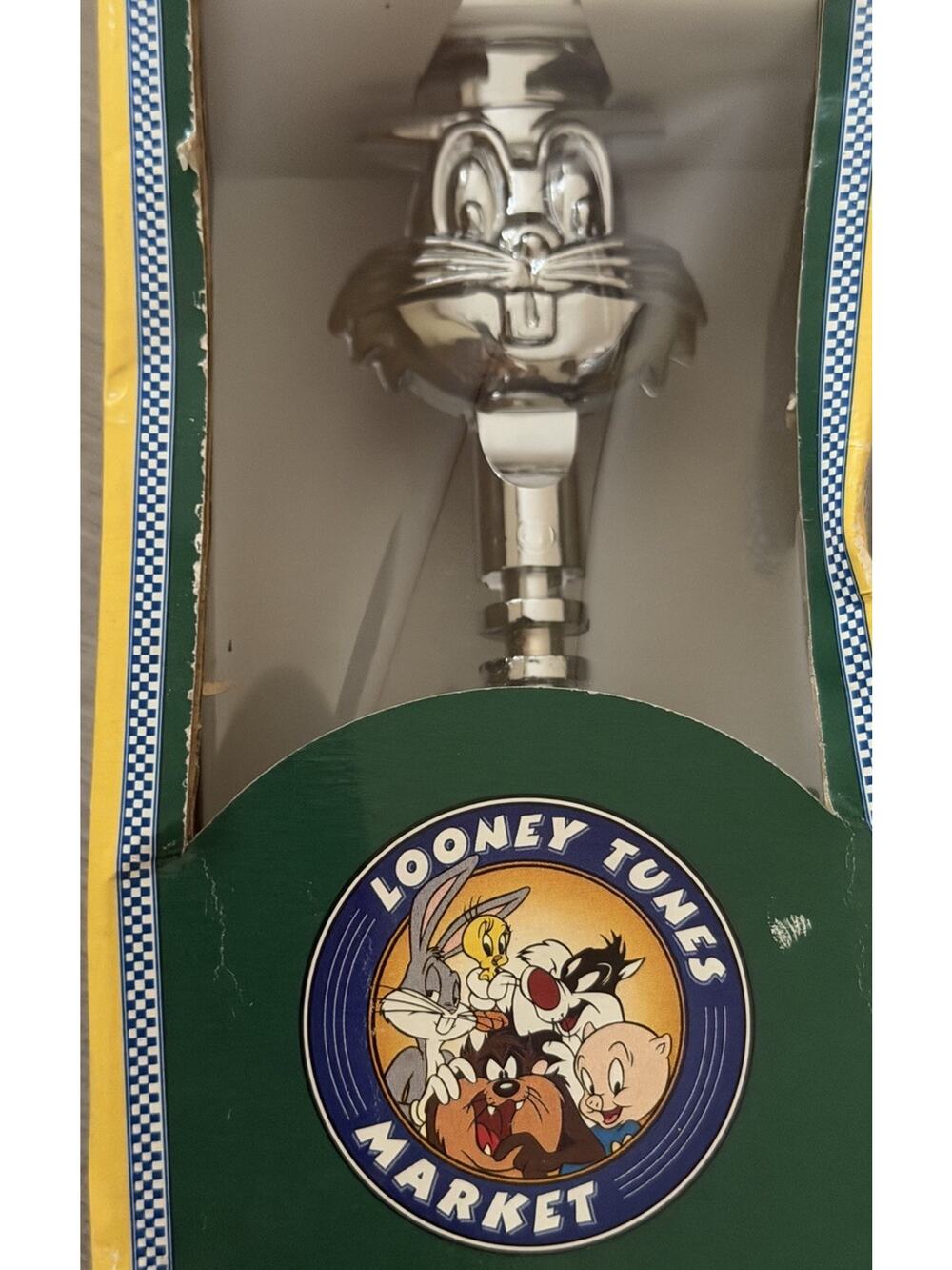 Vintage 90’s Looney Tunes Bugs Bunny Chrome CorkScrew WARNER BROS - New in Box